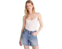 Шорты Madewell The Perfect Vintage Mid-Length с высокой посадкой и регенеративным хлопком