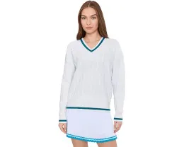 Свитер Montana с вязаными манжетами и V-образным вырезом