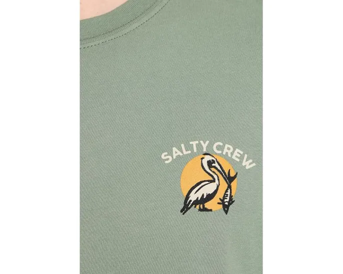 Футболка The Catch с коротким рукавом Salty Crew зеленого цвета