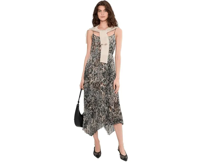 Комплект AllSaints Anni с плиссированным платьем и коротким джемпером