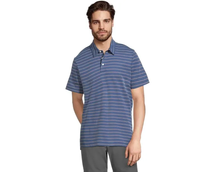 Поло L.L.Bean Comfort Stretch Performance в полоску с коротким рукавом и эластичной тканью пике