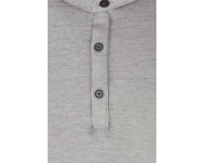 Футболка John Varvatos Duke Henley с небесно-серым принтом