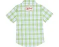 Burberry Kids рубашка Owen с клетчатым принтом и накладным карманом