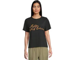 Футболка L.L.Bean Signature Premium Essential с принтом и коротким рукавом