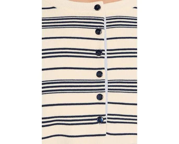 Свитер 525 america Vivienne Stripe Drop Shoulder Henley с полоской и планкой