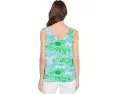 Топ Lilly Pulitzer Florin с прямым подолом и V-образным вырезом