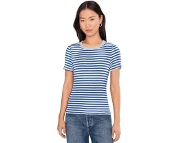 Футболка Michael Stars Jenny Ringer с контрастной отделкой и полосатым принтом