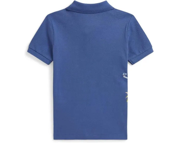 Детская хлопковая поло Polo Ralph Lauren с вышивкой