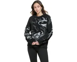 Свитер DKNY Long Sleeve Tiger Eye с длинным рукавом