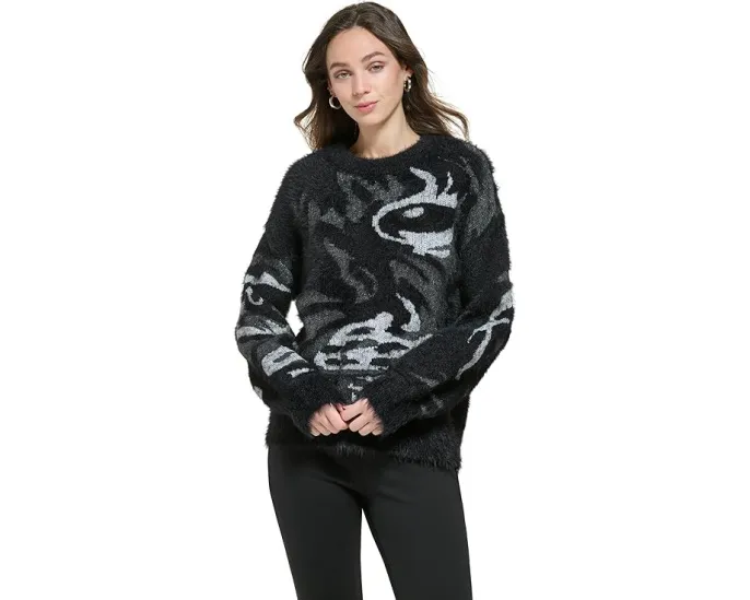 Свитер DKNY Long Sleeve Tiger Eye с длинным рукавом