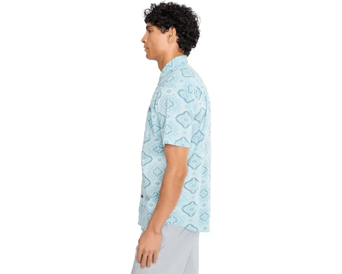 Hurley Lido Stretch Рубашка с коротким рукавом и карманом для очков