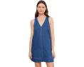 Платье-мини с V-образным вырезом Madewell в оттенке Марина Блю