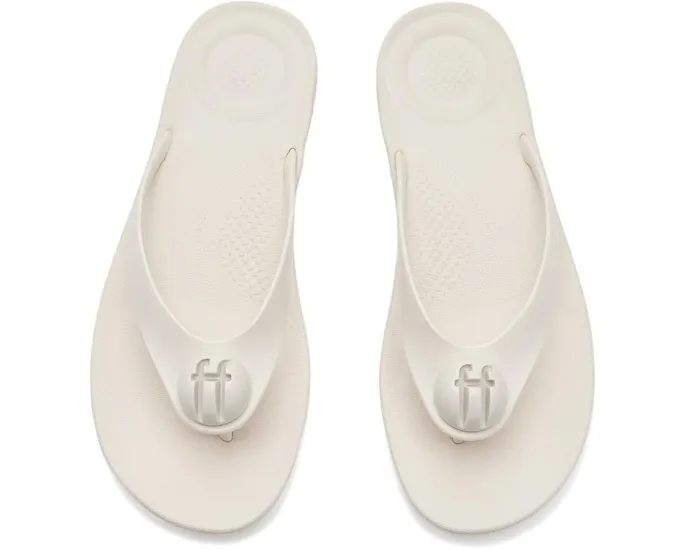 Шлепанцы iQushion Glossy Button FitFlop с резиновым верхом