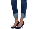 Джинсы Sheri Slim Ankle от NYDJ с манжетами из страз Vintage Lapis