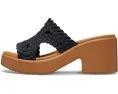 Сланцы Crocs Brooklyn с плетеным верхом и каблуком на платформе