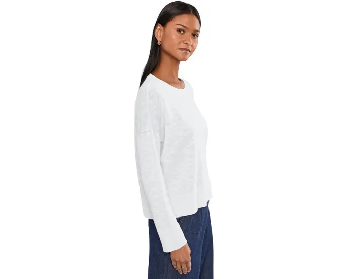Свитер Eileen Fisher с круглой горловиной из узловатой смеси органического льна и хлопка