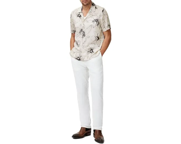 John Varvatos Рубашка Dan с принтом и коротким рукавом