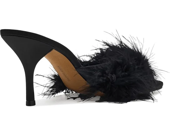 Сандалии-мюли Vince Camuto Paelly на высоком каблуке с перьями