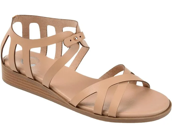 Сандалии Journee Collection Comfort Foam Monro на платформе из веганской кожи