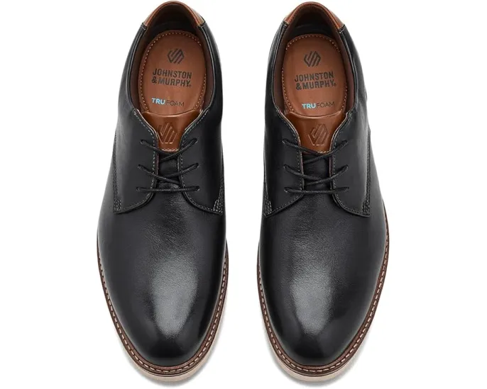 Туфли Johnston & Murphy Tyson Plain Toe с памятью формы и подошвой TRUFOAM