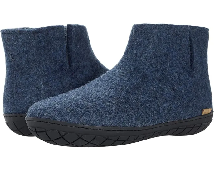 Glerups шерстяные ботинки с резиновой подошвой для дома и улицы