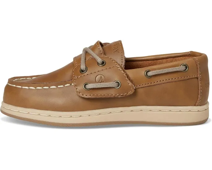 Детские мокасины Sperry Cup II с эластичными шнурками и стелькой из пены с эффектом памяти