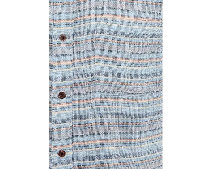 Рубашка Faherty Short Sleeve Palma Linen Shirt из 100% льна с накладным карманом