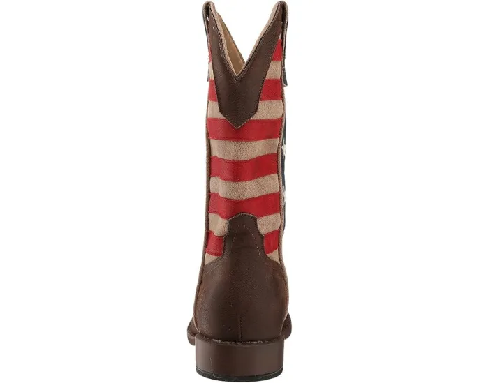 Детские ковбойские сапоги Roper Kids American Patriot с флагом США для старших детей