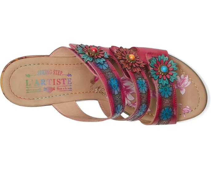 Сандалии Alexi с ручной росписью цветов и регулируемой посадкой L'Artiste by Spring Step