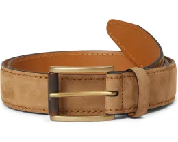 Ремень Johnston & Murphy Hartford из мягкой нубуковой кожи с латунной пряжкой