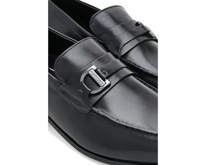 Лоферы Rockport Carlo из черной кожи с металлической деталью