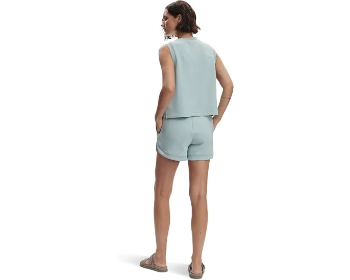 Кроп-топ Varley Shea из ткани DoubleSoft с ажурной вязкой и молниями