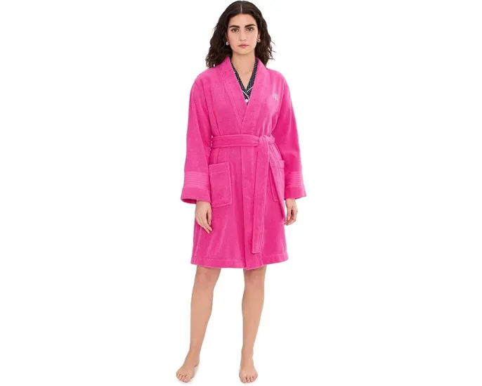 Халат Lauren Ralph Lauren из плюшевого махрового полотна с поясом