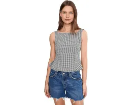 Топ Sunfaded Top Free People Структурированный с пеплумом
