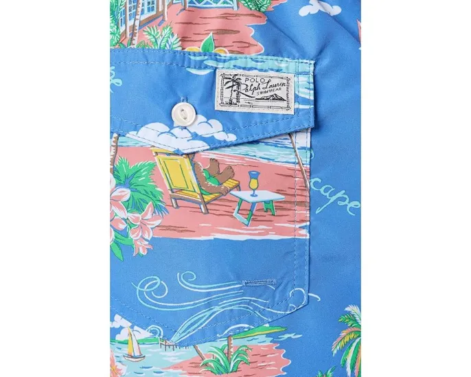 Шорты Traveler Polo Ralph Lauren с принтом и завязками на талии