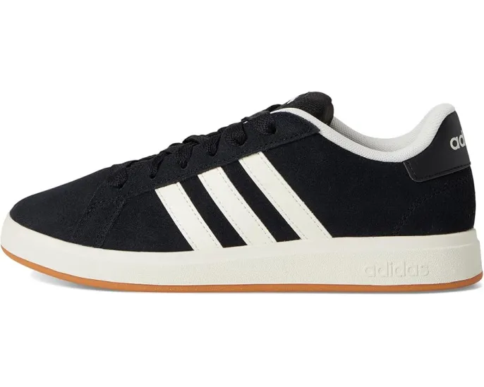 Кроссовки Adidas Grand Court 00S из замшевой кожи с пухлым язычком для детей
