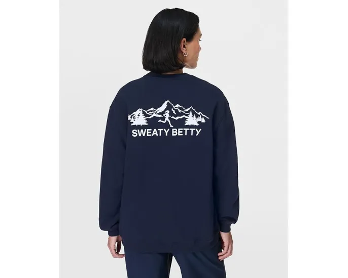 Длинный оверсайз свитшот Sweaty Betty Explore More