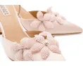 Туфли-лодочки Badgley Mischka Whitman с острым носком и жемчужным цветком на тонком каблуке