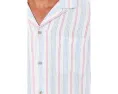 Vineyard Vines рубашка Cabana из текстурированного льна Sparkler Stripe с коротким рукавом