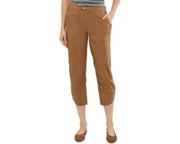Капри Royal Robbins Hempline из смесовой ткани с коноплей и запахом по низу