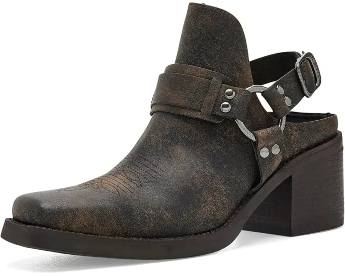 Мюли FRYE AND CO. Tessy Harness с цепочкой и пряжкой на каблуке