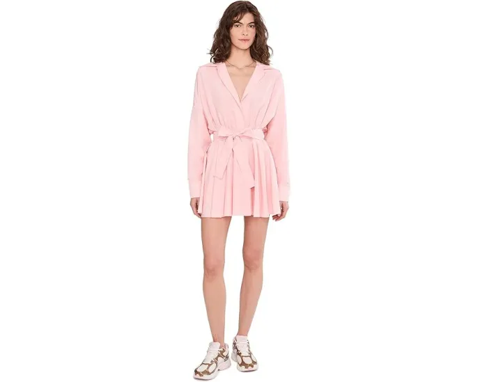 Платье-мини Norma Kamali Super Oversized Boyfriend с расклешенным подолом