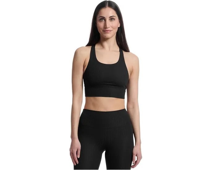 Бюстгальтер Luxara Rib Racerback с ребристой структурой и влагоотводящей тканью Prana