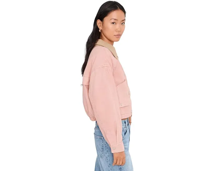 Короткая куртка Blank NYC Lawn Party Barn Jacket с карманами и застежкой на кнопках