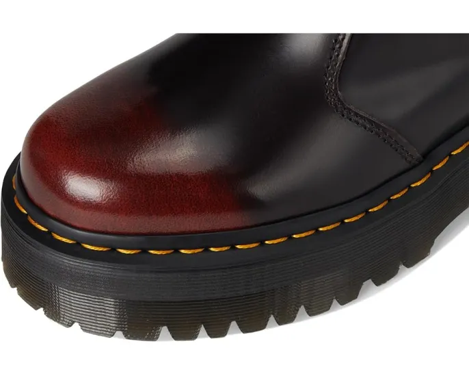 Кожаные челси Dr. Martens 2976 Quad с эффектом потертости и подошвой Quad