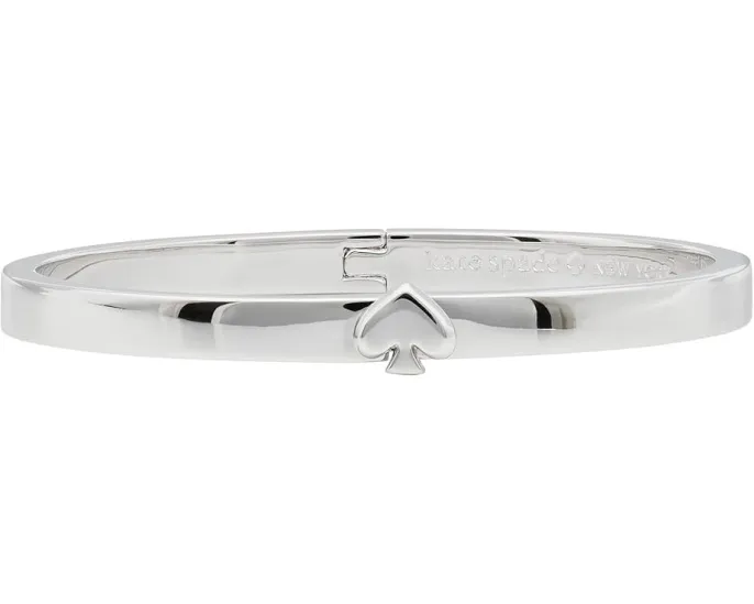 Тонкий металлический браслет Everyday Spade Kate Spade New York серебристый