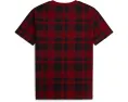Хлопковая футболка Plaid Polo Bear Polo Ralph Lauren Kids для малышей и младших детей