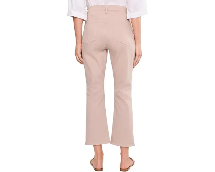 Garment Dyed Cotton Stretch Denim Ankle Kick Jeans
