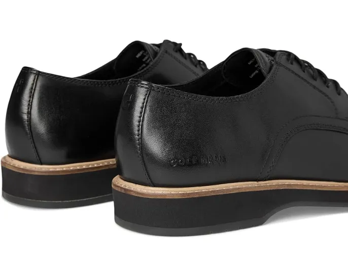 Туфли Cole Haan Morse Grand Plain Toe Oxfords с гладким носком и двойной строчкой