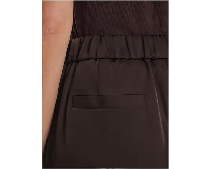 Широкие брюки Varley Bryden 2.0 Wide Leg из сатиновой ткани со складками